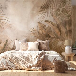 Palm Tree Wallpaper Sticker Wild Tropical Beautiful Gold Victorian Romantic Self-Adhesive Vintage Abstract Custom Made ASTANA